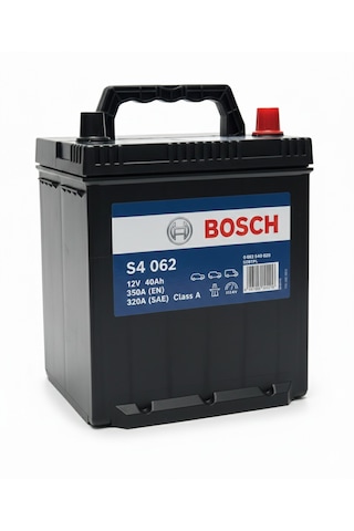 Bosch S4 062 12 V 40 Ah 350 A Dar İnce Düz Akü