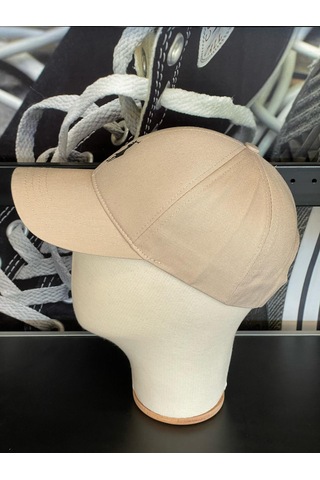 Hamze Polo Nakışlı Gabardin Kumaş Unisex Cap Şapka Bej