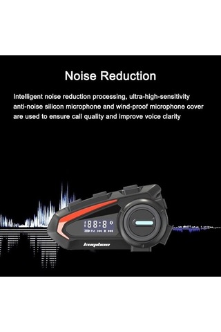 Jokmae Su Qf Motosiklet Kask Kulaklığı Gürültü Engellemeli Bluetooth 5.1 Kulak İçi, Üstün Ses Ve Konforlu Tasarım