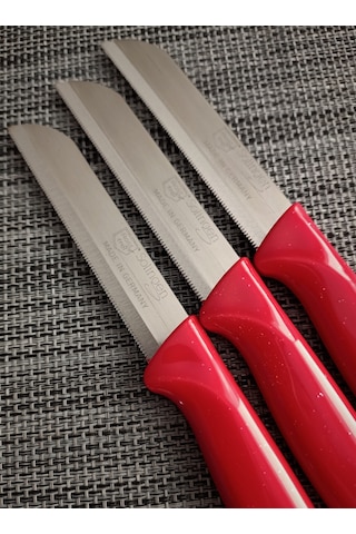 Solingen Meyve Bıçağı Simli Kırmızı