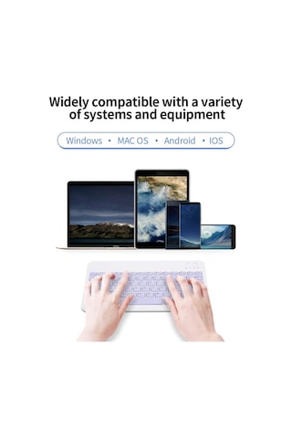 10.2 8.nesil Uyumlu Kablosuz Bluetooth Klavye+mouse Set Diğer