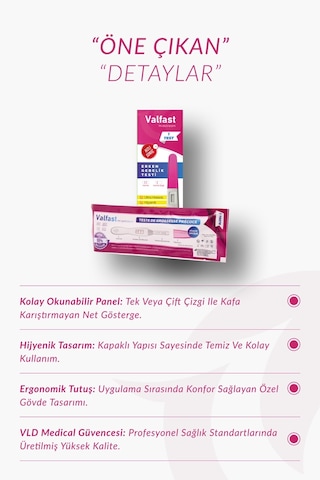 Erken Gebelik Testi Hızlı Hamilelik Testi 2 Adet