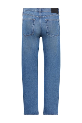 Calvin Klein Erkek Dar Paçalı Düz Kesim Diggory Mavi Jean-13826 Mavi