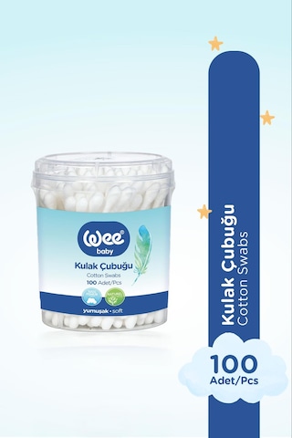 Wee Baby Emniyetli Kulak Temizleme Çubuğu Seti 60x2 120 Adet
