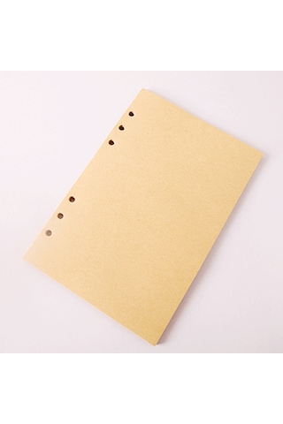 Deri Yaprak Desenli Çizgisiz Defter - 9026771857088rx8