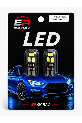 Üniversal Bütün Araçlara Uyumlu T10 Canbus Led Xenon Beyaz Park Ampulü 0