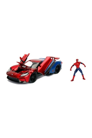 Jada Marvel Örümcek Adam Figürü 2017 Ve Ford Gt Model Araç Nhr Çok Renkli