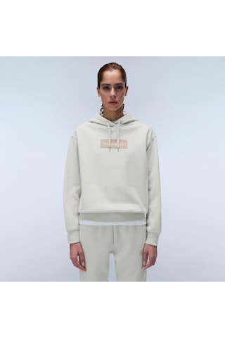 Napapijri B-box Logo H W Kadın Bej Sweatshirt Düz Np0a4hyqn901 Bej