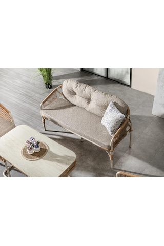 Martin Mini Bahçe Balkon Oturma Grubu Antrasit