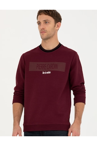 Pierre Cardin Erkek Bordo Sweatshirt 50279532-vr014 Bordo