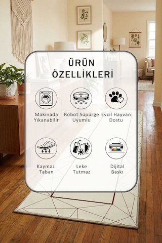 Gold Poligon Yıkanabilir Yolluk