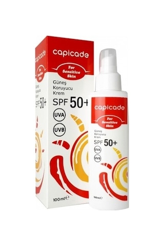 Capicade Kızarık ve Hassas Cilt Güneş Kremi SPF50+ 100 ML