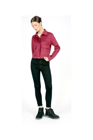 Lee Cooper Poem Kadın Nubuk Mont Bordo-20556-bordo Bordo