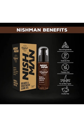 Nish Man Sakal Bıyık Bakım Yağı 75 ML