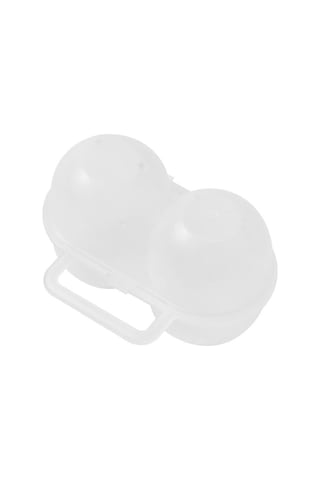 2 Gözlü 6 Gözlü Saklama Kutusu Şeffaf Yumurta Tepsisi Taşınabilir Yumurta Kartonu Kamp 2 Izgara