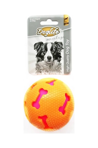 Doglife Sesli Kauçuk Top Köpek Oyuncağı 7.5 CM Doglife Sesli Kauçuk Top Köpek Oyuncağı 7.5 CM
