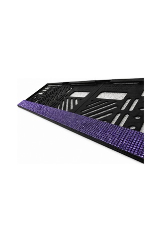 Kadınlara Özel Kristal Taşlı Oto Plakalık Mor-lila Kristal Taşlı 2 Adet
