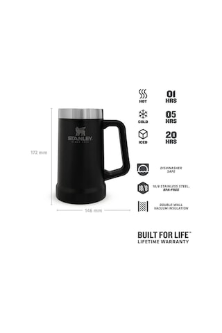 Stanley Adventure Vakumlu Kuplu Bardak 0,70 Lt - Matte Black Pebble