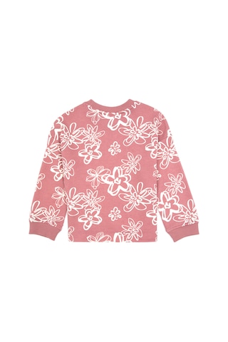 U.S. Polo Assn. Kız Çocuk Orkide Çiçek Desenli Bisiklet Yaka Sweatshirt 50317957-VR221