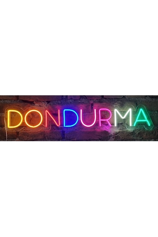 Dondurma Yazılı Neon Ledli Duvar Aydınlatması