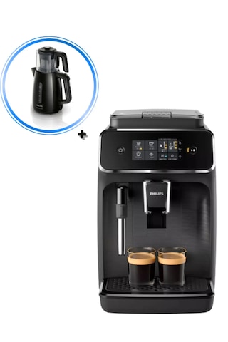 Philips EP2220/10 Espresso Makinesi + HD7301/00 Çay Makinesi Seti Philips EP2220/10 Espresso Makinesi + HD7301/00 Çay Makinesi Seti