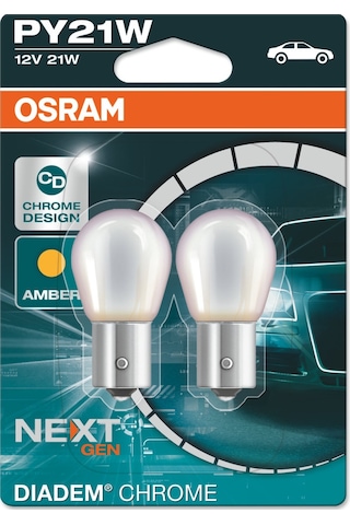 Yeniışıkotomotiv Osram Diadem Chrome 12V Py21W Sinyal Ampulü