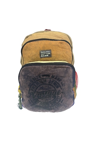 Kaliteli Vintage Disayn Sırt Gezi Çantası New Patchwork 5017 Camel