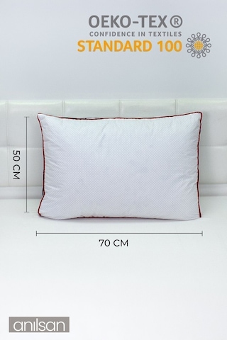 Kaz Tüyü Yastık - 50x70cm - Otel Yastığı - Uyku Için En Iyi Yastık Seçeneği Beyaz