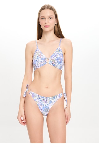 Toosalty Kadın Şal Desen Dokulu Geniş Üçgen Bikini Takımı 25sw013st Çok Renkli