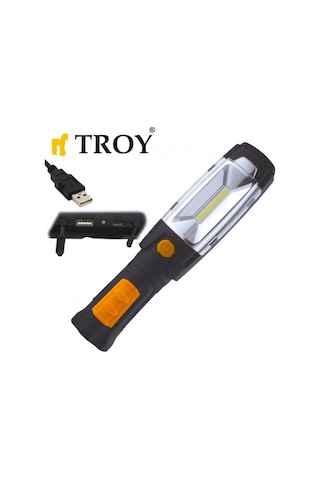 Troy 28055 Usb Şarjlı Cob Led Çalışma Lambası N11.2598 Çok Renkli