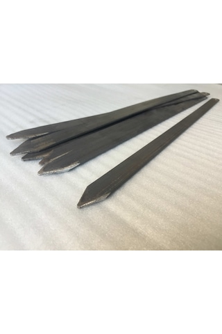 Adana Kebap Şişi-10 Adet-Galvanizsiz Silme - Adana Kıyma 55Cm