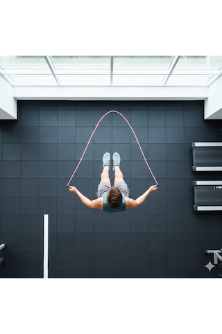 Şeffaf Atlama İpi - Fitness - Crossfit- Rope - Jump - Body - Sağlık - Egzersiz - Spor.