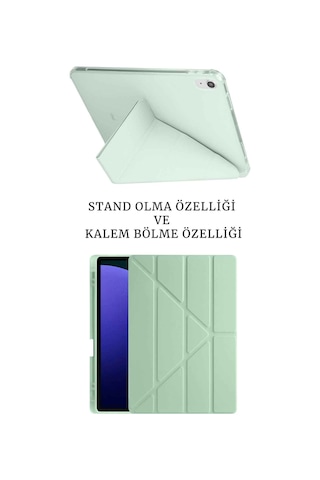 Apple Uyumlu iPad A16 11. Ve 10. Nesil İle A3355 A2757 Premium 3 Lü Tablet Aksesuar Seti Tablet Kılıfı