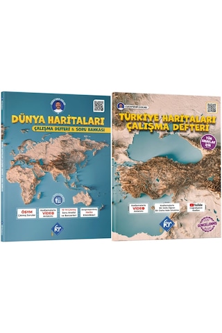 Coğrafyanın Kodları Dünya Haritaları Çalışma Defteri Soru Bankası ve Türkiye Çalışma Defteri Seti Coğrafyanın Kodları Dünya Haritaları Çalışma Defteri Soru Bankası ve Türkiye Çalışma Defteri Seti