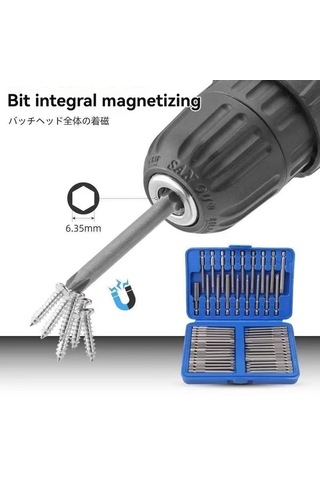 50 Parça Tornavida Ucu Seti Düz - Yıldız - Torx - Allen - Ribe