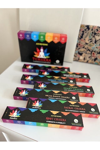 Ayurvedik 7 Çakra Tütsü Seti 7li Set