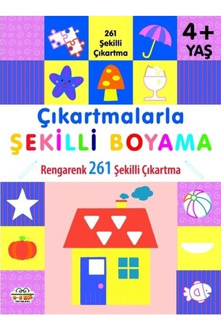 4 Yaş Ve Üzeri Çıkartmalarla Şekilli Boyama 146 Şekilli Çıkartma