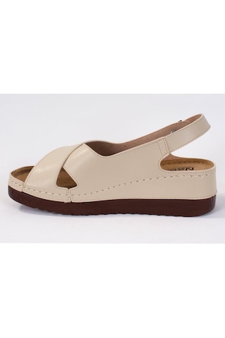Dagoster Dza37-3031 Bej Günlük Ortopedik Kadın Sandalet