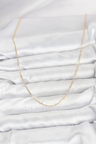 Cm 14k Gold Renk Ataç Zincir Model 60 Cm Kadın Kolye Altın - Beyaz 27929391