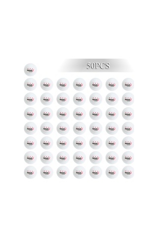 Ranyeek 50 Adet 3 Yıldızlı Abs Ping Pong Topu 40mm Beyaz - Dayanıklı, Tutarlı Ağırlık Ve İyi Zıplama Özelliği