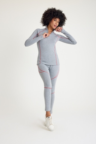 Scorp Thermo-fit Extreme Kadın Termal Takım İçlik Alt Üst Kayak İçliği Gri Siyah