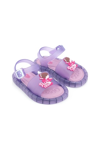 Gezer Prenses Kız Çocuk Yazlık Airblow Bilekten Tokalı Ayarlanabilir Rahat Işıklı Taban Günlük Sanda LILA