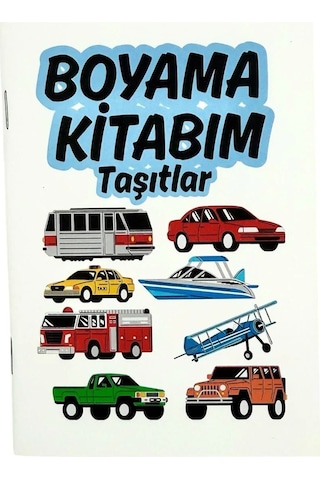 Taşıtlar Temalı Seyahat Boy Boyama Kitabı 140x100 Mm