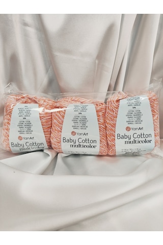 Baby Cotton Multicolor El Örgü İpi 3 Adet - 5205