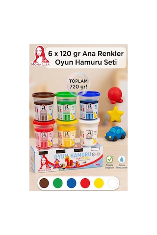 Oyun Hamuru 18 Renk 1 Paket Monalisa 18 Li Oyun Hamuru Kurumaya Karşı Dirençli Okul Öncesi Kreş Yumuşak Çok Renkli