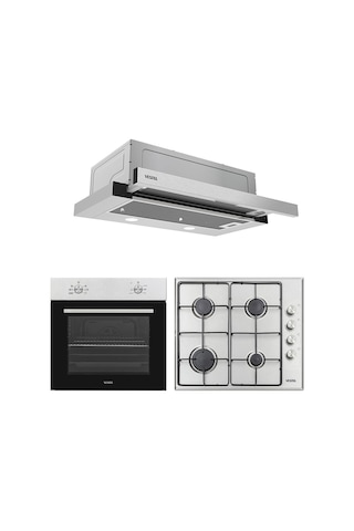 Vestel AF-5661 YX - AO-6004 YX - SA 6012 X Inox Ankastre Set