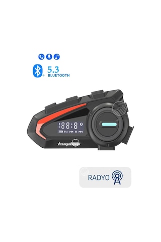 Fm Radyolu Kask Kulaklığı Su Geçirmez Bluetooth 5.3 Motosiklet Kask Kulaklık