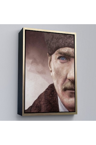 Çerçeveli Mustafa Kemal Atatürk Dekoratif Duvar Tablosu -6166