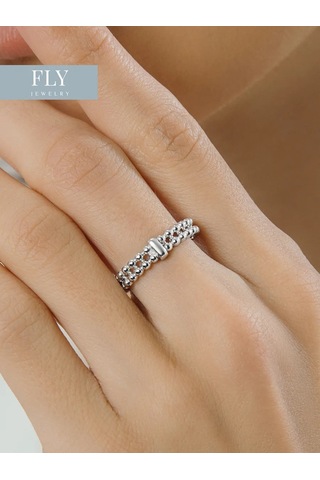 Fly Jewelry 925 Ayar Gümüş Yüzük 326878080 Gri