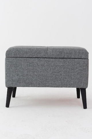 Co Art Home Sandıklı Keten Kumaş Puf / 60 X 45 X 40 / Diğer